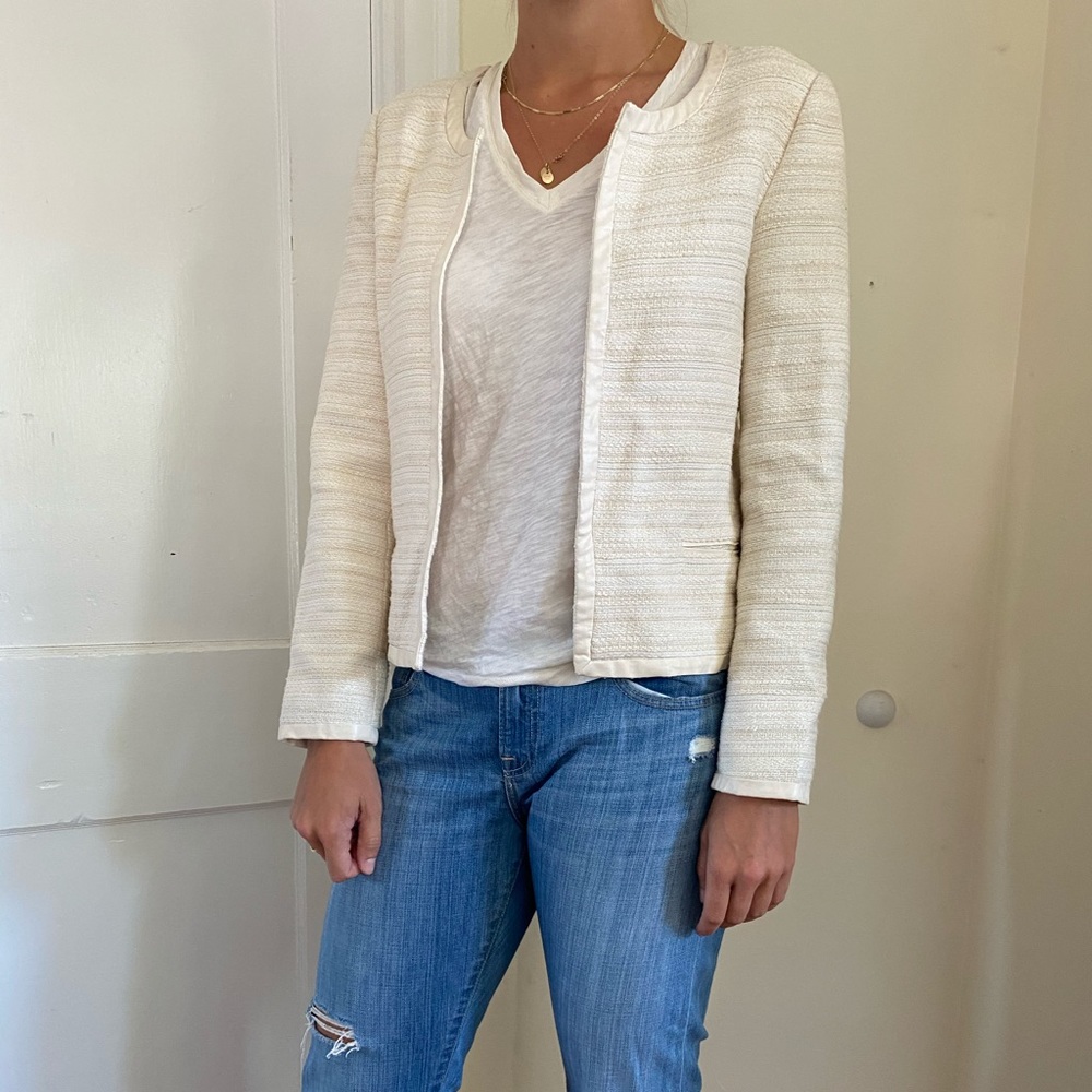 Tweed casual business jacket